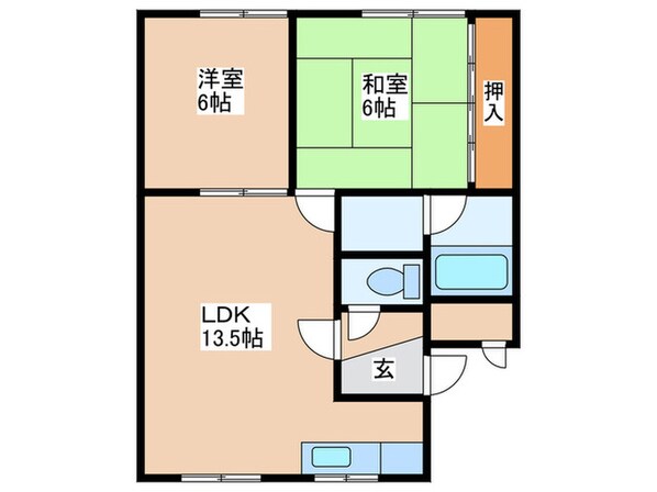 ハイム宮の森の物件間取画像